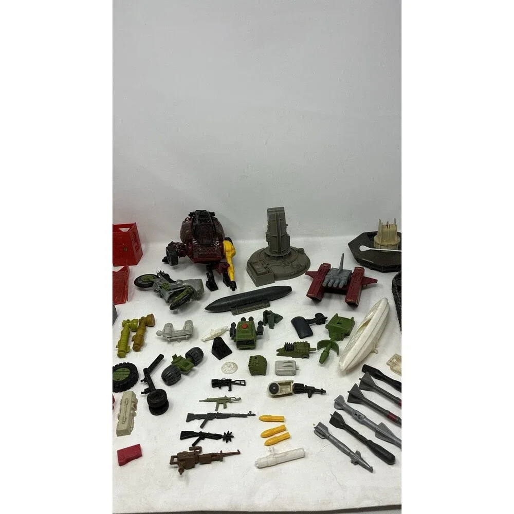 Huge Lot of Vintage GI Joe Parts and Pieces 50+ Hasbro 80's and 90's Cobra ARAH